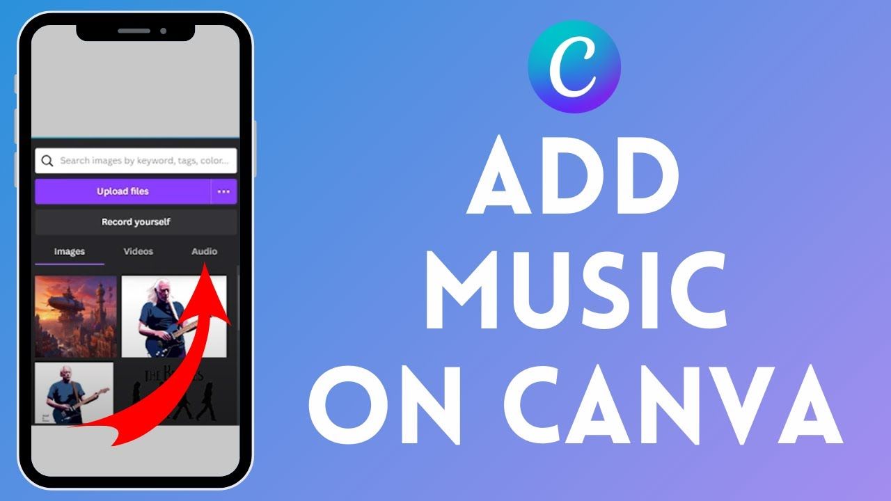 How to add music on canva