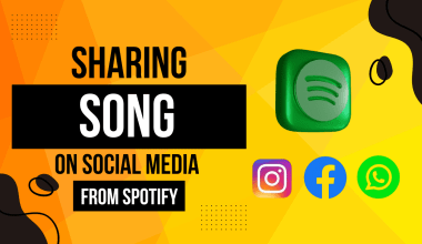 Share your song on social media from Spotify