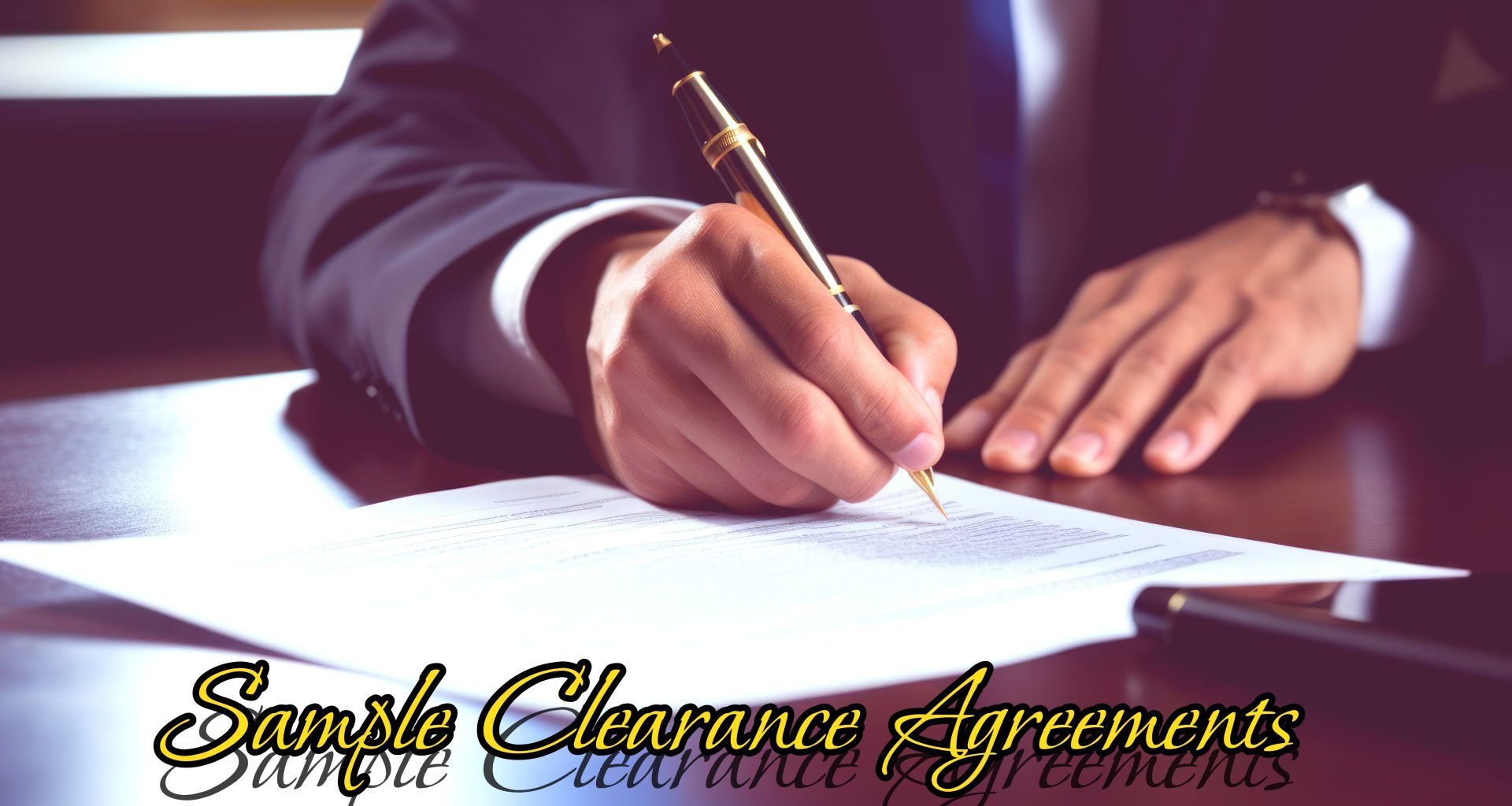 Sample Clearance Agreements