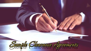 Sample Clearance Agreements