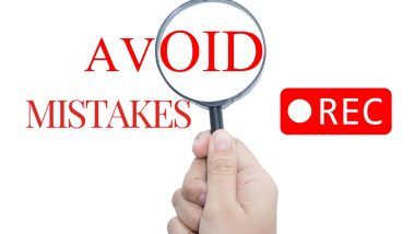 Mistakes to Avoid When Recording at Home