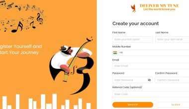 Deliver My Tune Guide for Signup in Hindi