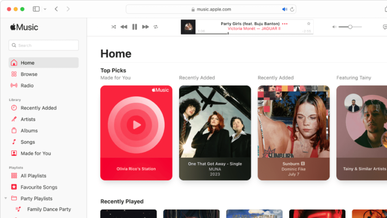 apple music web player