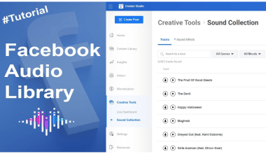 facebook music library