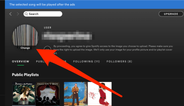 how to change profile picture in spotify