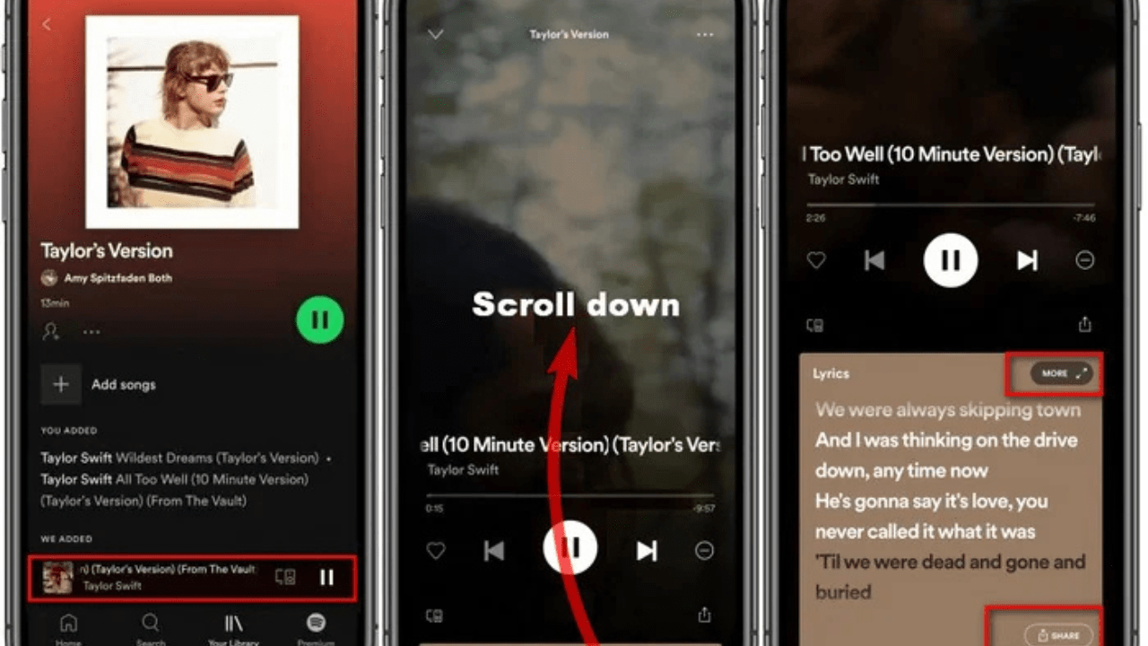 how to enable lyrics on spotify