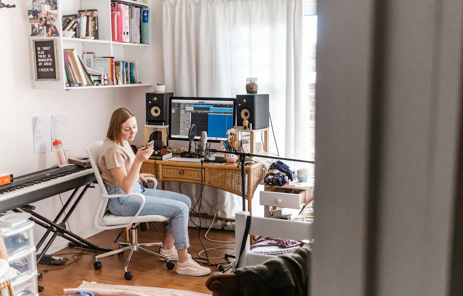 bedroom studio recording