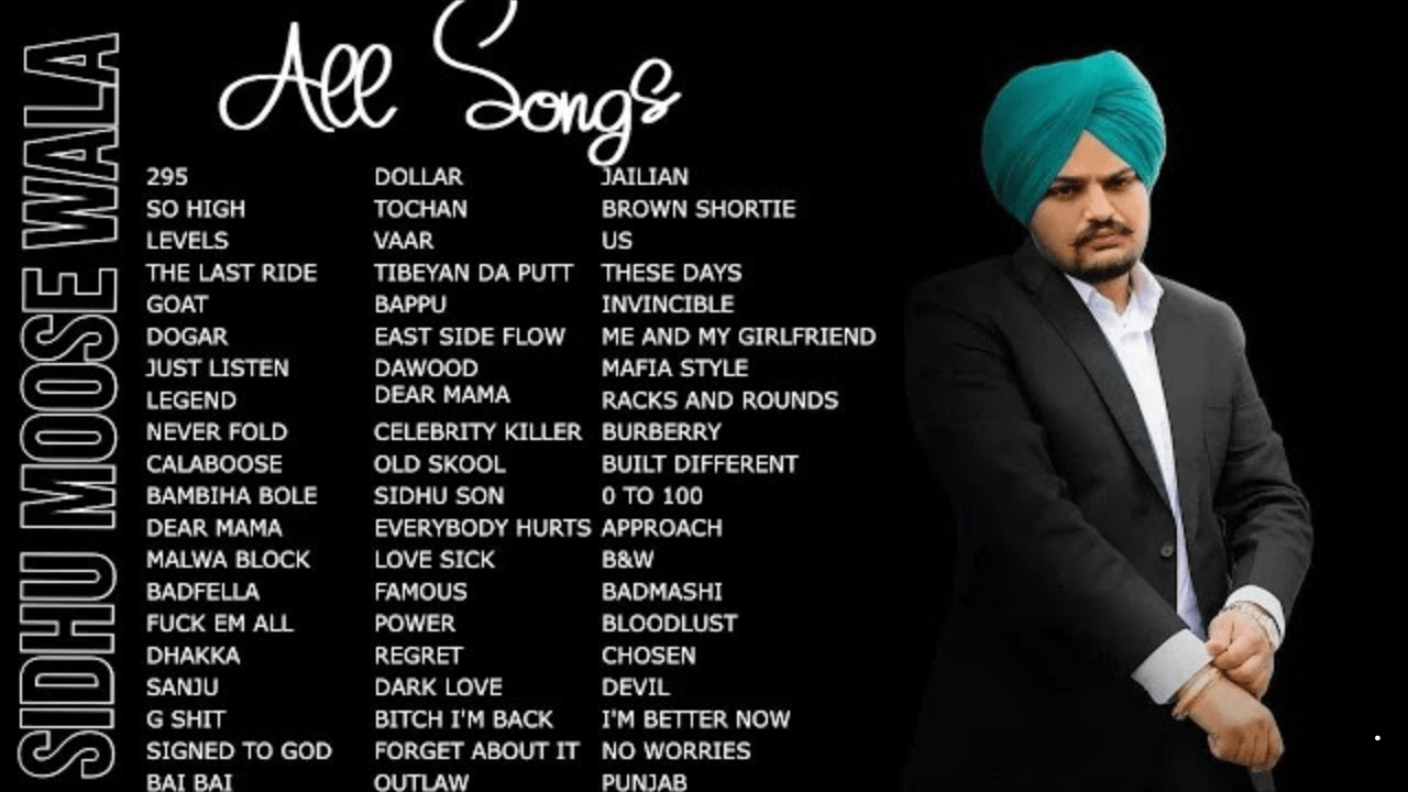 sidhu moose wala all song